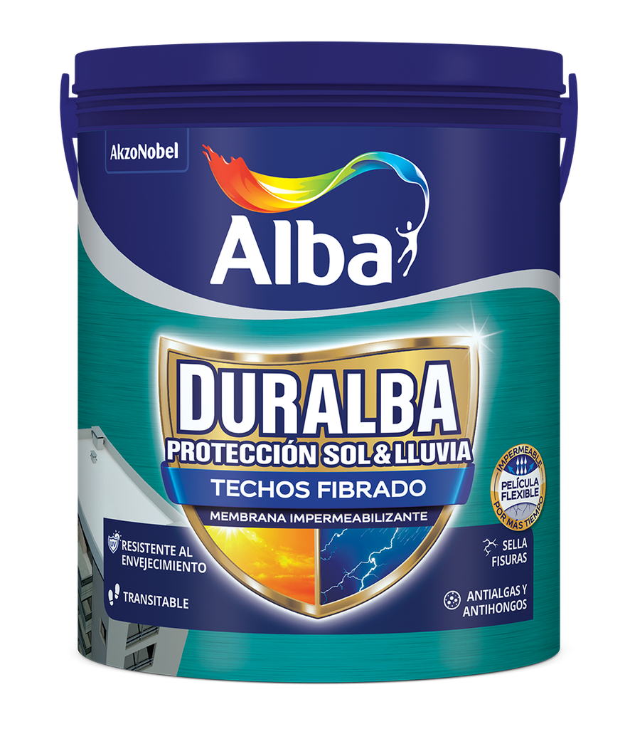Duralba techos fibrado x 4 lts.