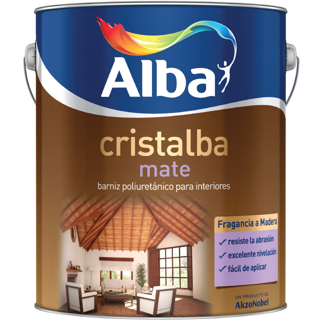 Cristalba barniz interior mate x 4 lts.