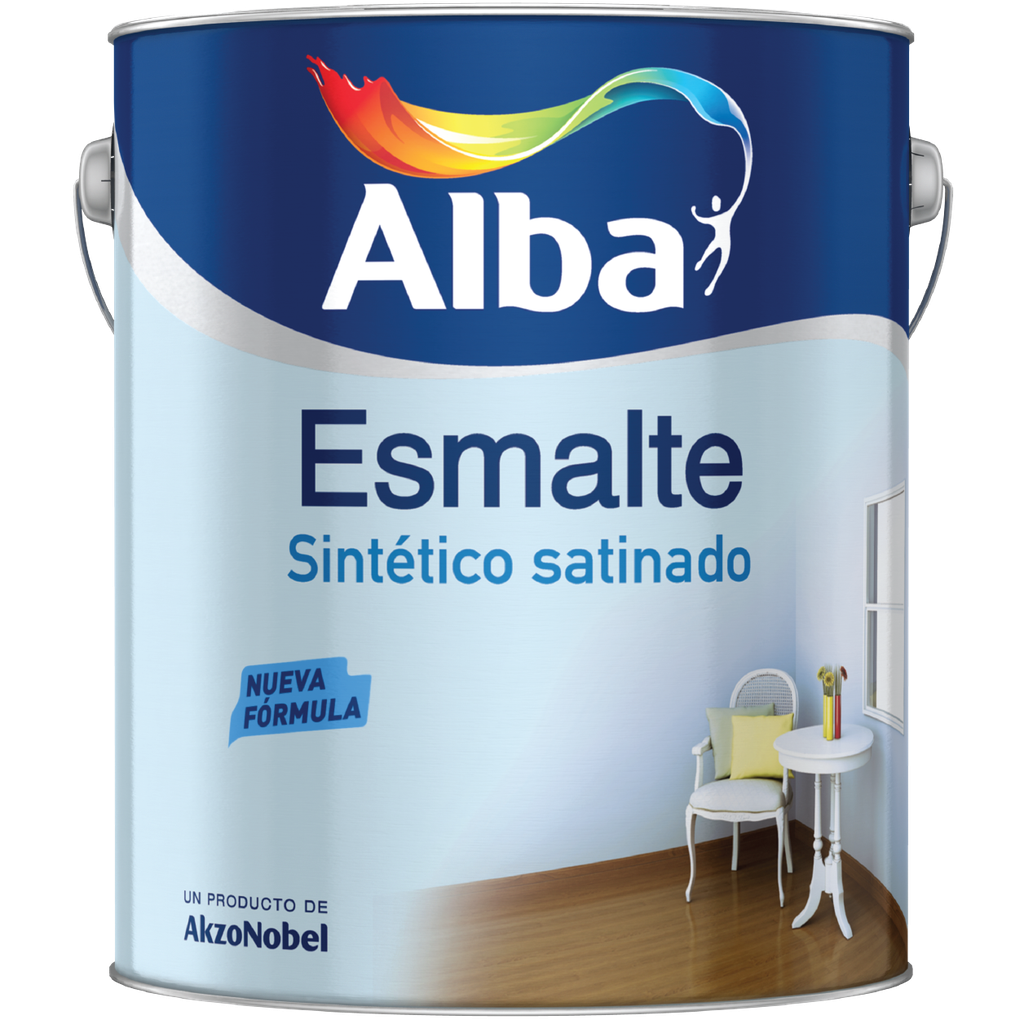 Alba esmalte satinado Blanco x 4 lts.