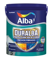 Duralba techos fibrado x 4 lts.