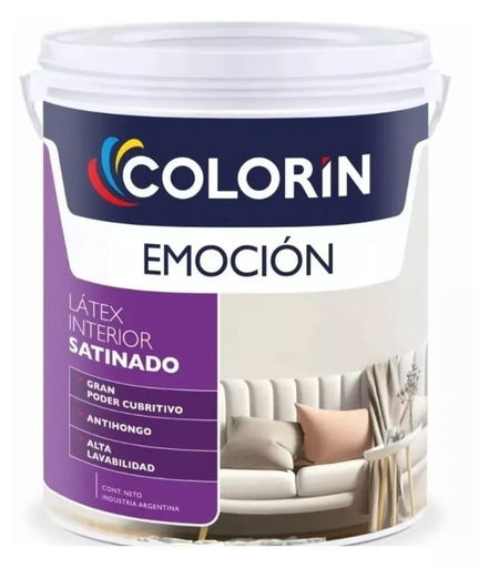 Emocion latex satinado sedoso Blanco x 1 lt.